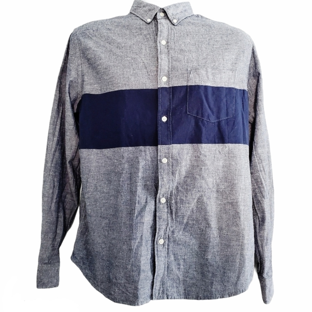 Old Navy Medium Men's Colorblock Button Up
